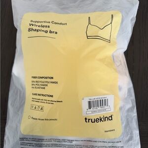 Truekind Wireless Shaping Bra – White – Size Medium – NWT